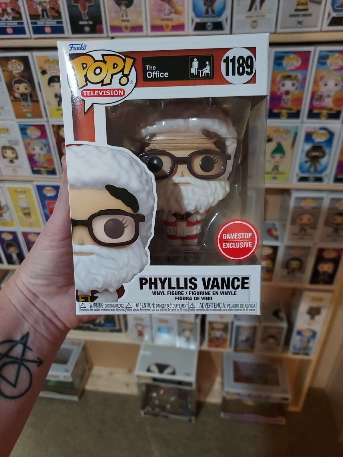 Funko Pop! The Office Phyllis Vance (Santa) #1189 Gamestop Exclusive