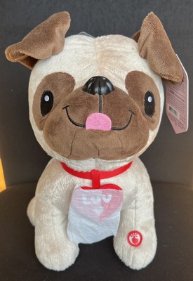 Hallmark Luv Pug Dog Stuffed Animal Plush 10  Sings Baby Got Back Fun Version