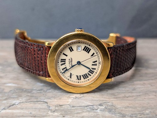 Cartier De Cartier Ronde Must Vintage Watch ref 1800 Gold