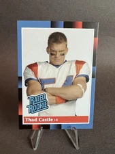Thad Castle Custom Baseball Card - Donruss Rated Rookie - Blue Mountain State