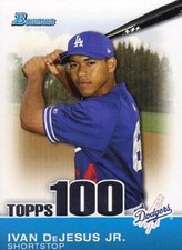 2010 Bowman TOPPS 100 PROSPECTS #TP48 Ivan DeJesus Jr. RC Los Angeles Dodgers