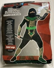 Dragon Slayer Ninja Halloween Costume. 9 Pieces. Child Size Large 12-14 . EUC