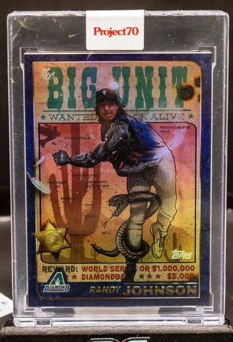 Randy Johnson 2021 Topps Project 70 Rainbow Foil Shoe Surgeon /70 Diamondbacks