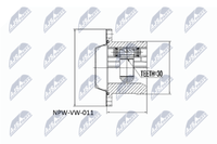 NTY NPW-VW-011 Gelenksatz, Antriebswelle FüR Audi,Seat,Skoda,Vw