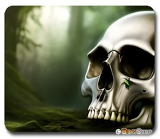 Old Ancient Skull - Mouse Pad / PC Mousepad - Gothic Horror Wicca Skeleton Gift