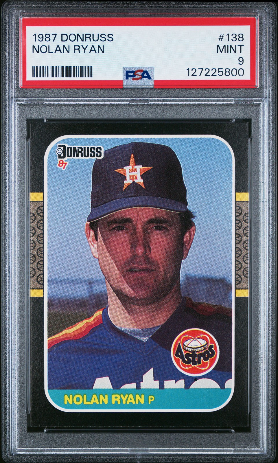 1987 Donruss #138 Nolan Ryan PSA 9