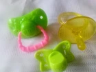 Vntg Original Cabbage Patch Kids Hard Plastic Yellow Pacifier, lot pacifiers