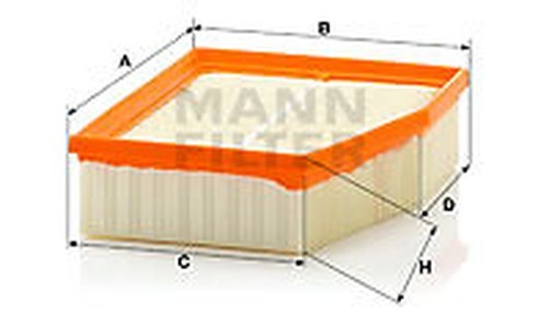 MANN-FILTER C 23 124 Luftfilter FüR Vw-image