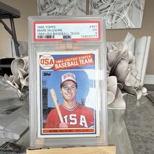 1985 Topps Mark McGwire #401 Rookie Base Set 1984 USA Baseball Team PSA 3