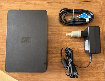 1.5TB WD Western Digital External Hard Drive HD with Power & USB Cable
