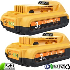 2x For Dewalt 18V Battery 3.0Ah Slide 18 Volt DCB184 DCB185 DCB182 DCB180 DCF885