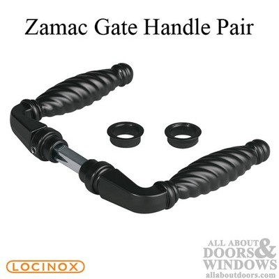 Locinox 3006FAD16 Zamac Gate Handle Pair 65mm Spindle