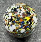 Handmade Marble - Lutz ( Spotted Onion Skin Guinea ) 1  1/2 + Inches (z36) — photo 1