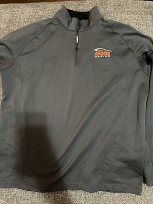 NASCAR GMS Racing Chevrolet Gray Quarter Zip Men s Size M