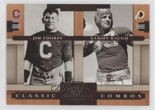 2008 Donruss Classics Classic Combos /1000 Jim Thorpe Sammy Baugh #CC-15 HOF uk2