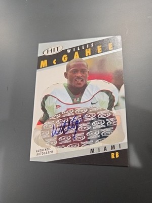 2003 SAGE Hit Auto Silver Willis McGahee #A2 Auto 