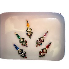 Indian Bollywood Bindi Body Jewel Self Adhesive, Crystal Forehead, Face Jewels