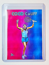 Coco Gauff Limited Edition Artist Signed "Team USA" Refractor Card 1/1