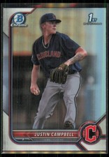 2022 Bowman Draft Chrome Refractor 1st Justin Campbell #BDC-113