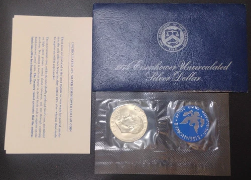 Photo of a 1974-S Eisenhower Dollar 40% Silver from an eBay listing that sold on Jul 15, 2026