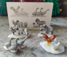 WHIMSICAL Department 56 Farm Animals Set of 4 Heritage Village 5945-5