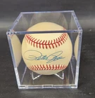 Pete Rose Signed Baseball Official N. L. Charles Feeney Ball Beckett (BAS) COA