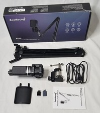 ZealSound A68S Professional Recording Microphone Set Metal Pop Filter RGB
