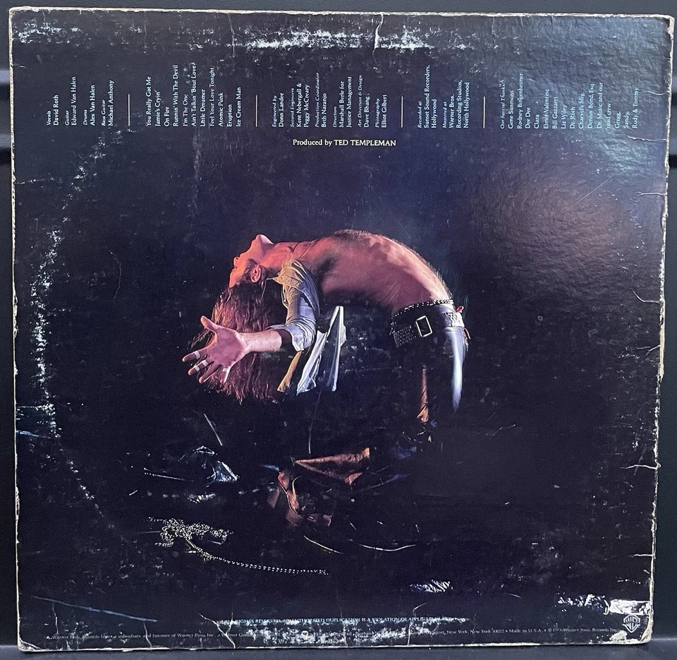 ULTRASONIC🔥Van Halen S/t LP⭐️April 78 US 1st 1/2 LA Press Metal RARE You Really - Image 4 of 4