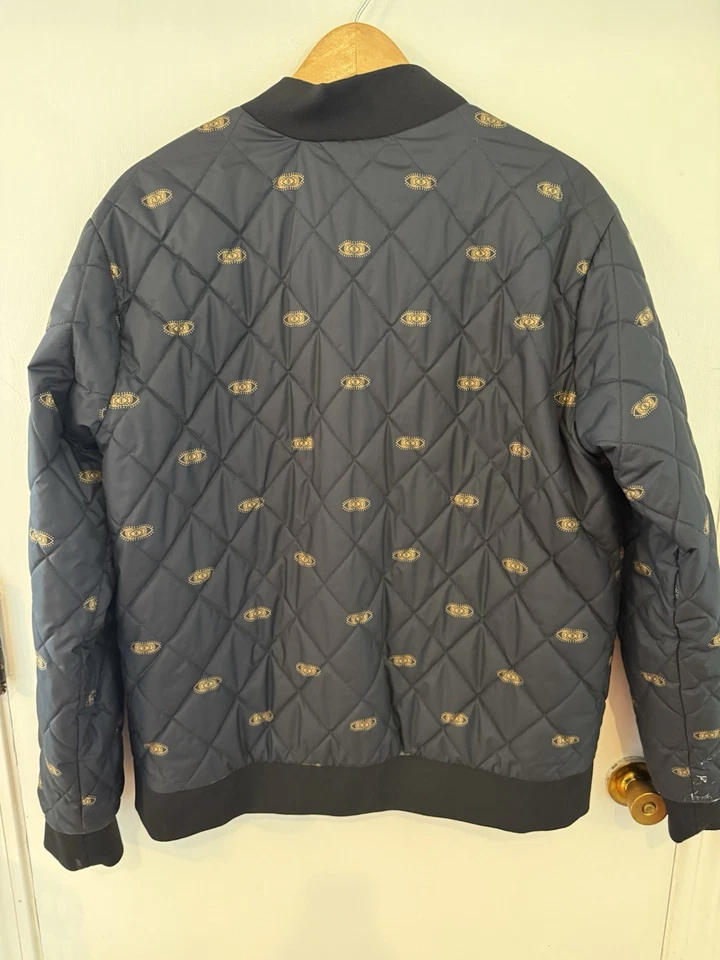 Мужская большая двусторонняя куртка-шут THE NORTH FACE The Bomber пуховик черно-золотистая - Изображение 4 из 4