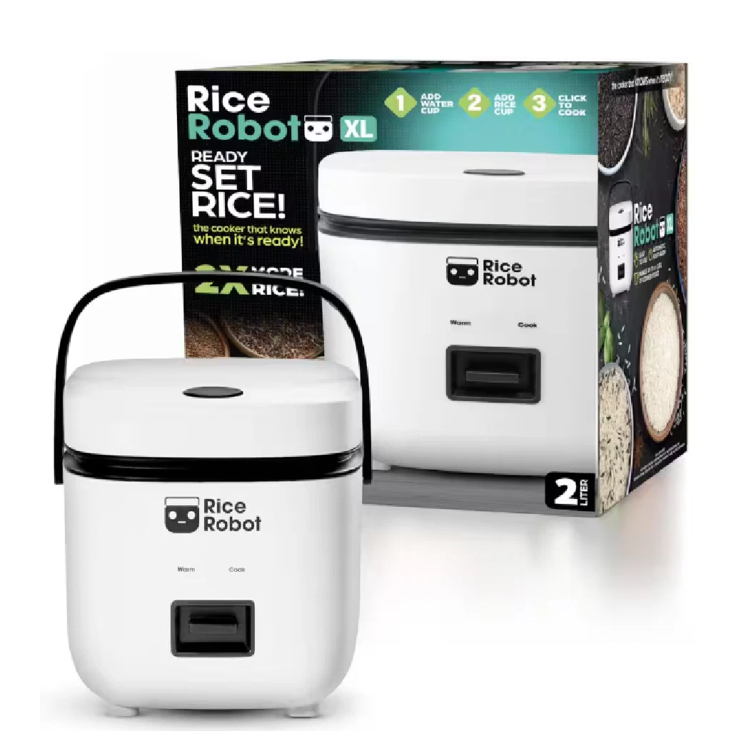 RICE ROBOT 6465 8-Cup (2L) White Space Saving Rice Cooker with Ceramic Nonstick
Opens in a new windo