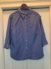 Crazy Horse Liz Claiborne gorgeous Blue linen...