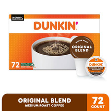 Dunkin' Donuts, Original Blend, Medium Roast, K-Cup Pods, 72ct FREE SHIPPING