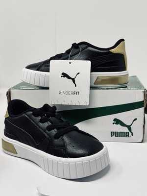 NEW Puma Cali Star Toddler Size 7C Shoes Black Gold White   BRAND NEW IN BOX  
