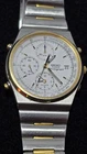 1990 Seiko RARE Vintage Chronograph Alarm Quartz Men's Watch **NOT WORKING**