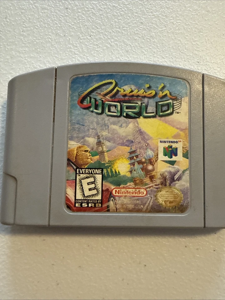 Cruis'n World (Nintendo 64 N64, 1998) Authentic & TESTED Video Game Cartridge - Image 2 of 4