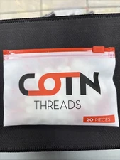 Cotn Threads 100% Cotton White Certified Organic Pharma Grade