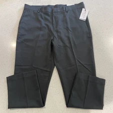 Perry Ellis Portfolio Pants Mens 38/30 Gray Modern Fit Straight Leg Performance