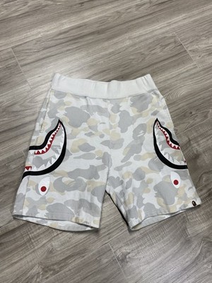 A Bathing Ape Glow Camo Bape Shark Sweat Shorts Fits Medium