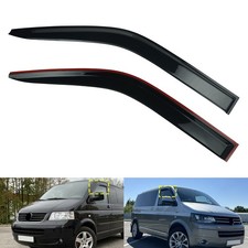2x Getönte Wind-Regenabweiser Windabweiser Für VW T5 T6 Transporter 2003-2024