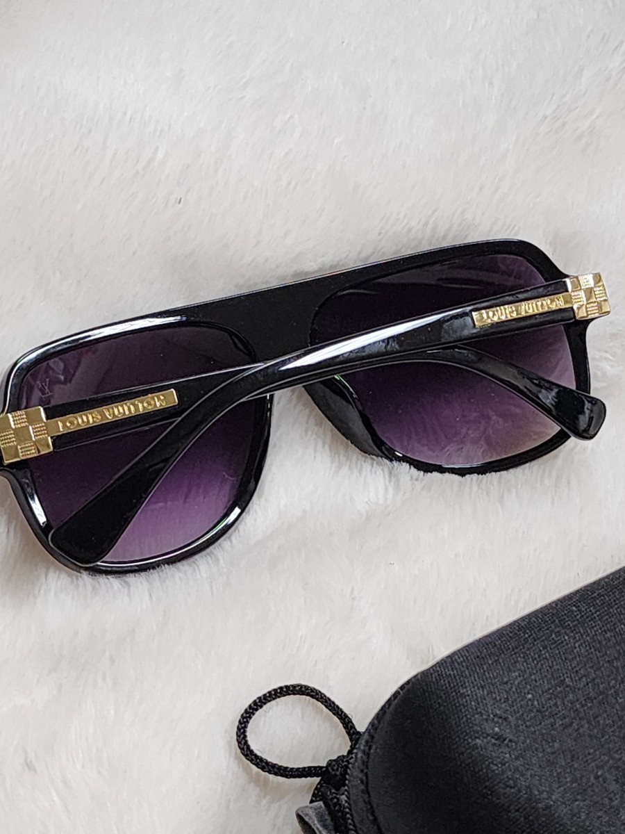 Louis Vuitton Square Sunglasses Men Black Plastic Frame  display picture 2
