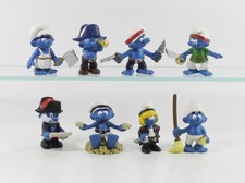 Schlumpf Schlümpfe == 8 x Figuren Piraten Serie 2014 Schleich smurfs