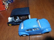 Tonka Volkswagen Bug Beetle anni 60 auto giocattolo acciaio pressato blu modello T 