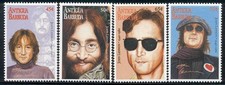 Antigua - Lot de 4 timbres 1995 représentant John Lennon #1959-62 Lot # 11