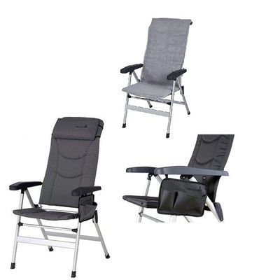 AKTION HOLLY  1 x Exklusiv  Stuhl  Isabella THOR  D-grau +Seitentasche +HANDTUch
