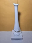 Vintage Fenton Hobnail Milk Glass Footed Swung Bud Vase
