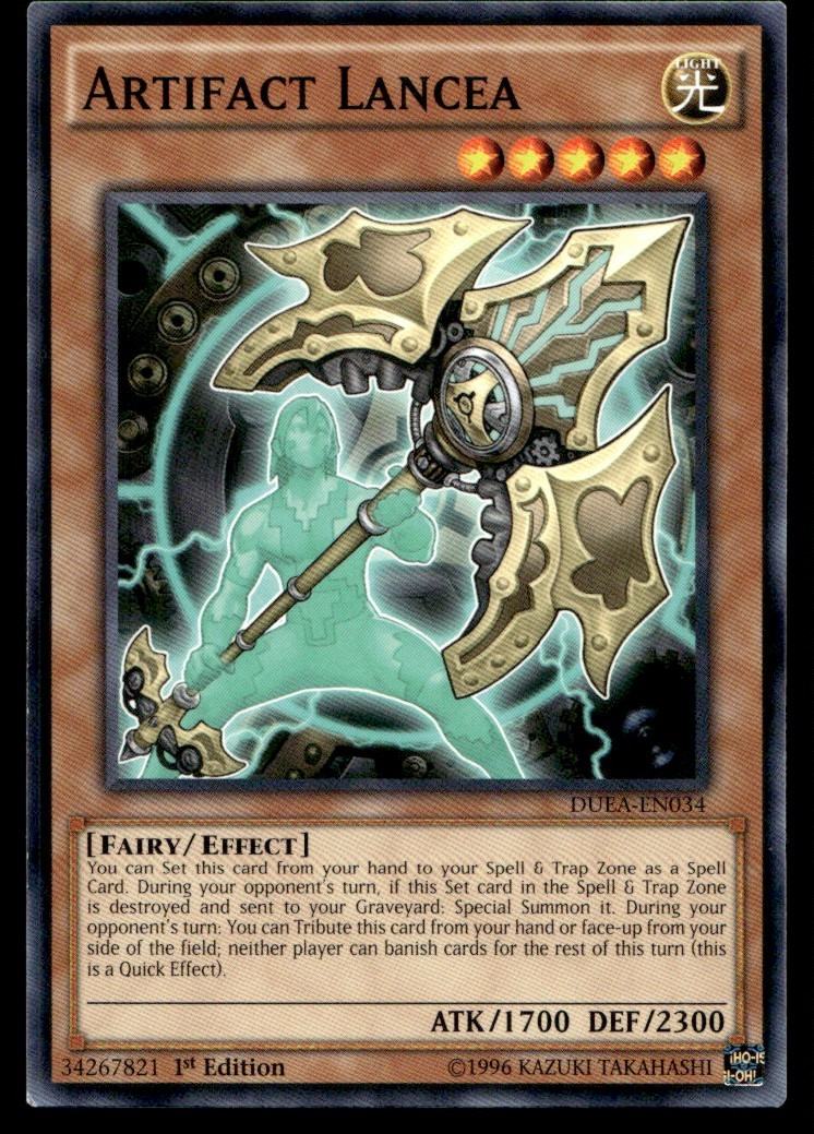 Artifact Lancea - DUEA-EN034 - 1st Edition - YuGiOh | Buy 3 Get 5 Free 