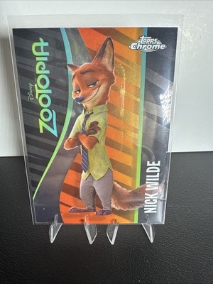 Nick Wilde 2025 Topps Chrome Disney Zootopia Insert Card-#ZI-5 Zootopia ''Fox''