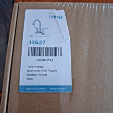 Lot of 2 Parlos Bathroom Faucets Brushed Nickel 4" Centerset 1 Sealed 1 Open Box