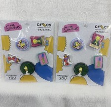 The Simpsons Jibbitz Crocs Charms Lot Of 10 - 2 Packs New NWT