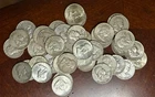 Lot of #40 (two rolls) of Silver Franklin Half Dollars. Winner gets all forty.
